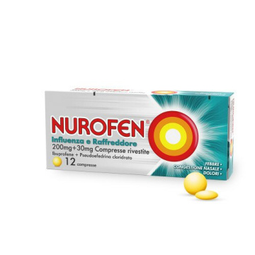Nurofen Influenza e Raffreddore 12 Compresse Rivestite 200 mg + 30 mg