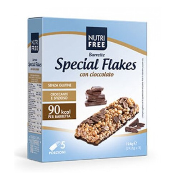Nutrifree barrette special flakes cioccolato 24,8 g x 5