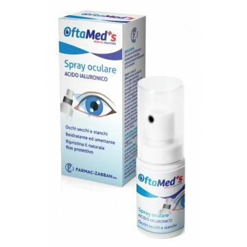 Oftamed's spray culare occhi secchi e stanchi acido ialuronico 10 ml