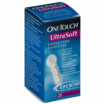 Onetouch Ultra Soft Lancette Pungidito Glicemia 25 pezzi