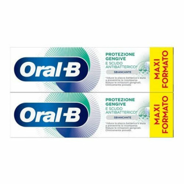 Oral-B Dentifricio Protezione Gengive e Scudo Antibatterico Pulizia Profonda Promo 2x75 ml