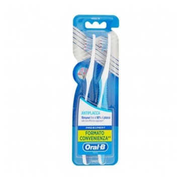 Oral b manual spazzolino pro expert cross action antiplacca35 m 2 pezzi