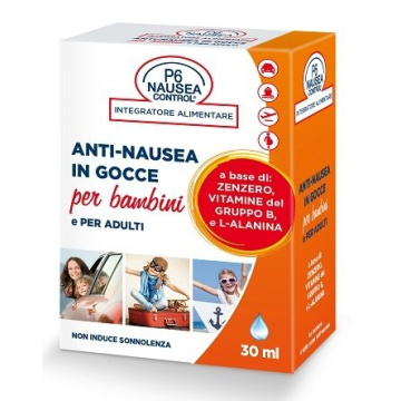 P6 nausea control gocce antinausea bambini e adulti 30 ml