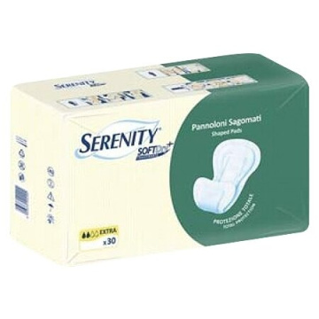 Pannolone per incontinenza sagomato serenity softdry+ aloe extra 30 pezzi