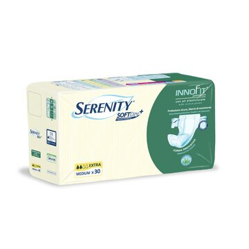 Pannolone per incontinenza serenity innofit premium softdry+extra l 30 pezzi