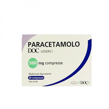 Paracetamolo 500 mg doc 30 compresse divisibili