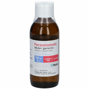 Paracetamolo 120 mg/5ml mylan sciroppo 120 ml