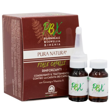 Pbx fiale per capelli ad azione anticaduta e rinforzante 12 fiale da 10 ml l'una