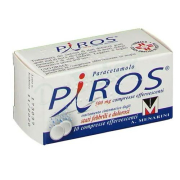 Piros 500 mg paracetamolo 10 compresse effervescenti