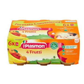 Plasmon omogeneizzato 4 frutti 6 x 104 g