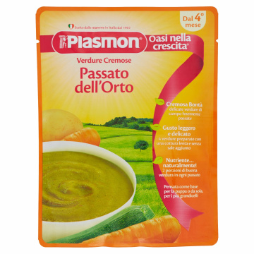 Plasmon pouches base passato di verdure misto 180 g