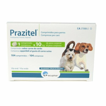 Prazitel 50 mg + 50 mg + 150 mg per cani 104 compresse