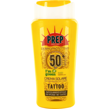 Prep dermoprotettivo solare tattoo spf50+ 200ml