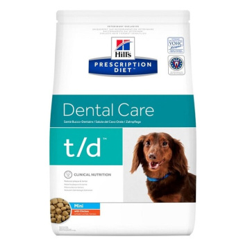 Prescriptio diet canine dental care t/d mini 3 kg