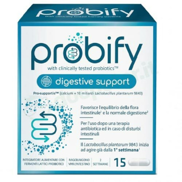 Probify Digestive Support Per Benessere Intestinale 15 Capsule