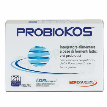 Probiokos Integratore per il Benessere Intestinale 20 Capsule