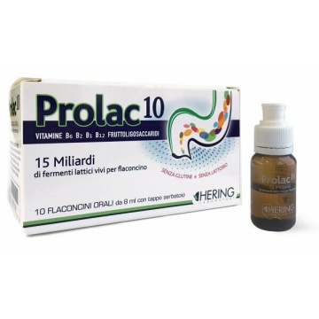 Prolac10, Integratore di Fermenti Lattici 10 flaconcini 8 ml