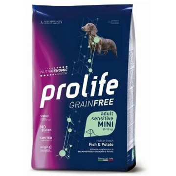 Prolife Grain Free Adult Sensitive Fish & Potato Cibo Secco Per Cani Taglia Piccola Sacco 2 kg