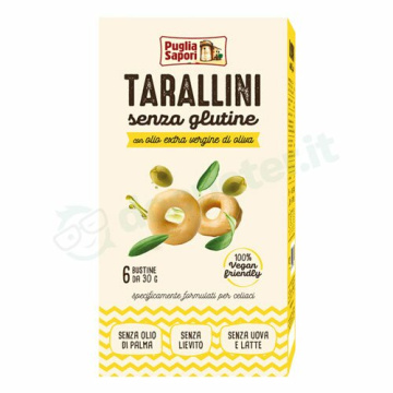 Puglia sapori tarallini classici con olio extravergine di oliva 6 pezzi 30 g