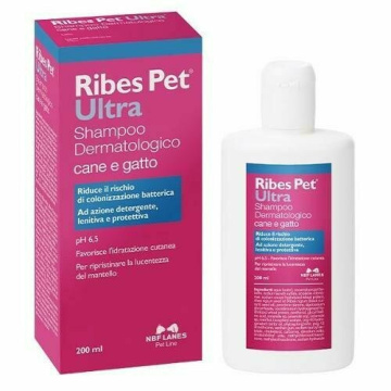 Ribes Pet Ultra Shampoo Balsamo Dermatologico Cani e Gatti 200ml