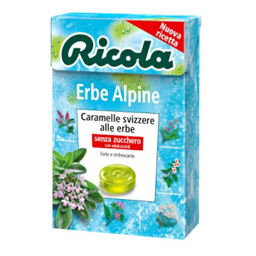 Ricola erbe alpine senza zucchero 50 g