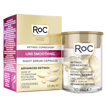 Roc retinol correxion line smoothing siero viso notte 10 capsule
