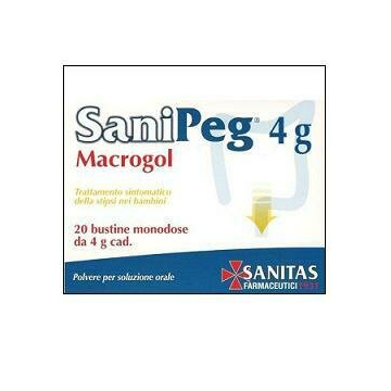 Sanipeg macrogol polvere per soluzione orale 20 bustine 4 g