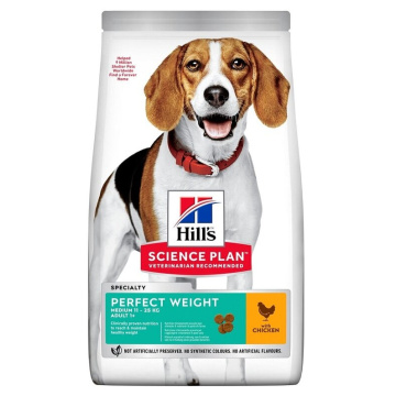 Science plan canine adult perfect weight medium chicken 12 kg