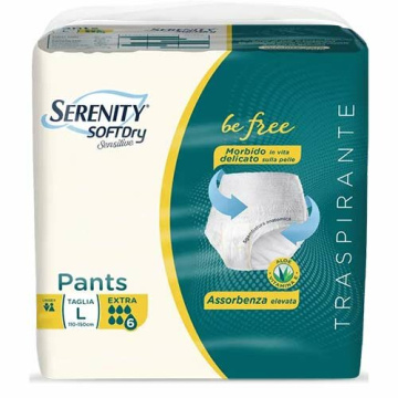 Serenity SoftDry Sensitive Pants Extra Taglia L 12 Pezzi