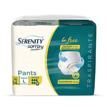 Serenity SoftDry Sensitive Pants Extra Taglia L 14 Pezzi