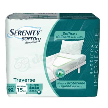 Serenity SoftDry Sensitive Traversa Assorbente  60x90 15 Pezzi