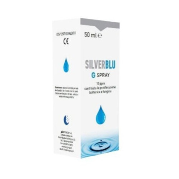 Silver blu g spray via orale contrasta la proliferazione batterica e fungina 50 ml