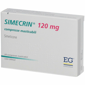 Simecrin 120 mg 24 compresse masticabili Gonfiore Addominale