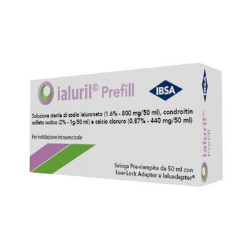 Siringa ialuril prefill acido ialuronico 1,6% preriempita 50 ml con adattatore luer lock + ialuadapter