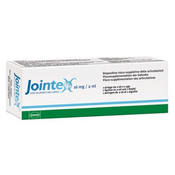 Siringa intra-articolare jointex acido ialuronico 16mg/2ml 2ml 1 pezzo