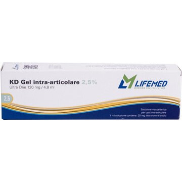 Siringa intra-articolare kd ultra one acido ialuronico 120 mg 2,5 % 1 fiala 4,80 ml