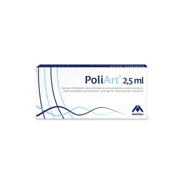 Siringa intra-articolare poliart 20mg/ml acido ialuronico 2,5 ml