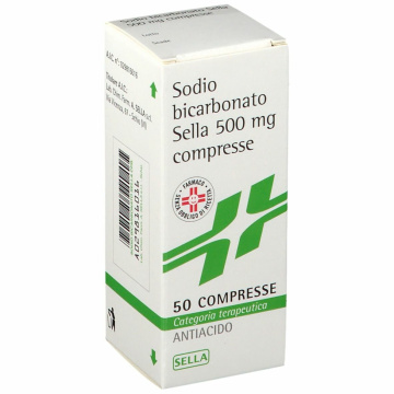 Sodio Bicarbonato Sella 500 mg 50 compresse