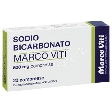 Sodio bicarbonato 500 mg zeta 20 compresse