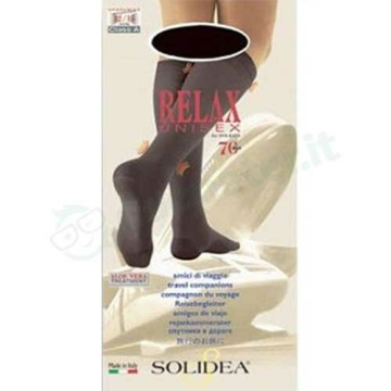 Solidea Relax 70 DEN Gambaletto Compressivo Colore Blu Taglia 4