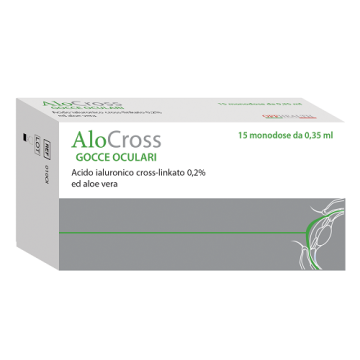 Soluzione oftalmica lubrificante a base di acido ialuronicosale sodico cross linkato 0,20% alocross 15 oftioli 0,35 ml