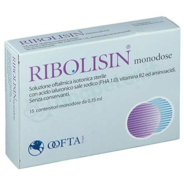 Soluzione oftalmica ribolisin monodose 15 flaconcini 0,35ml