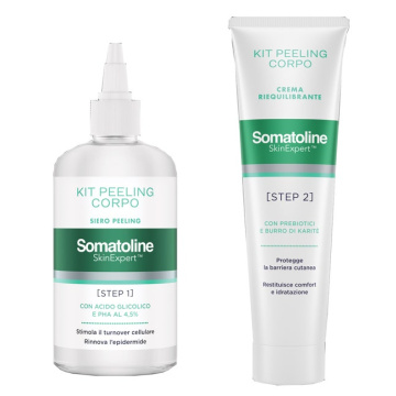 Somatoline skin expert kit peeling corpo gel 200ml + crema riequilibrante 100ml
