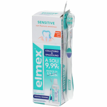 Special pack elmex sensitive collutorio 400 ml + spazzolino