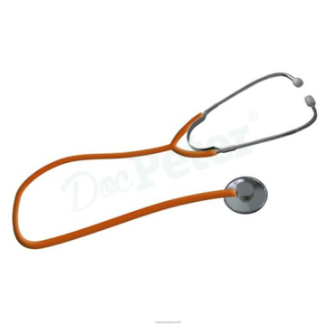 Stetoscopio modello da adulto con testina piatta colore arancione