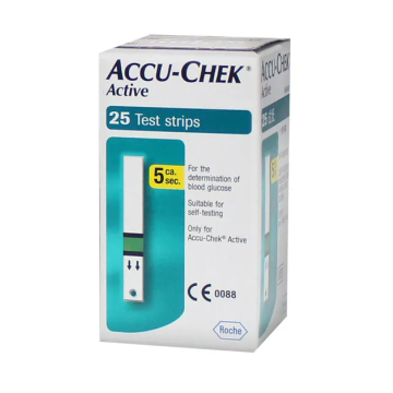 Strisce Misurazione Glicemia Accu-Chek Active Strips 25 pezzi