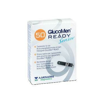 Strisce misurazione glicemia glucomen ready sensor 50 pezzi