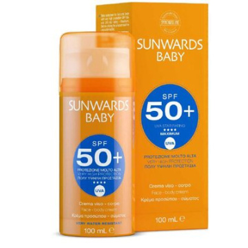 Sunwards baby face e body cream spf 50+ 100 ml