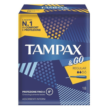 Tampax&go regular 18 pezzi