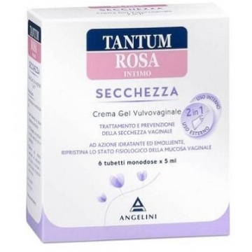 Tantum Rosa Intimo Secchezza Vulvovaginale Crema Gel 6 x 5 ml